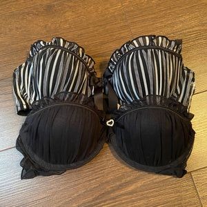2 34B La Senza Sexy and Frilly Tulle/Mesh Bras